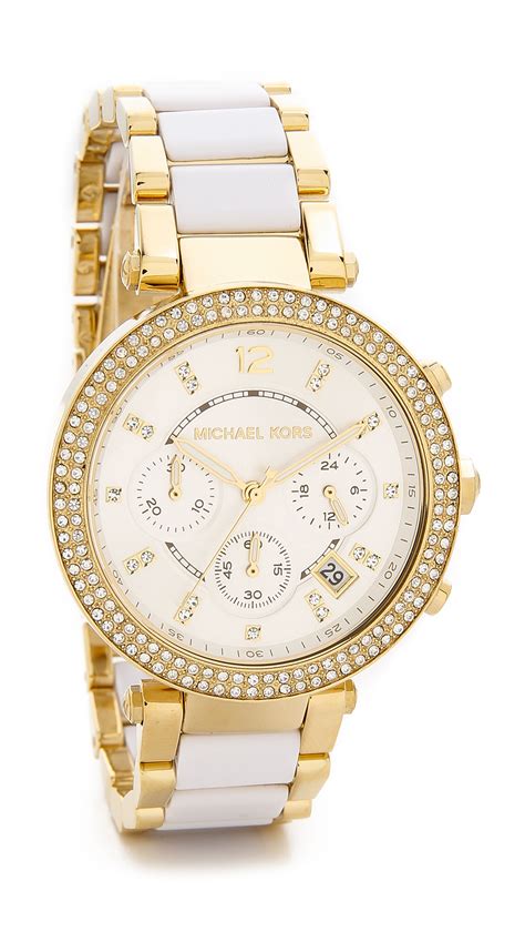 Michael Kors white gold